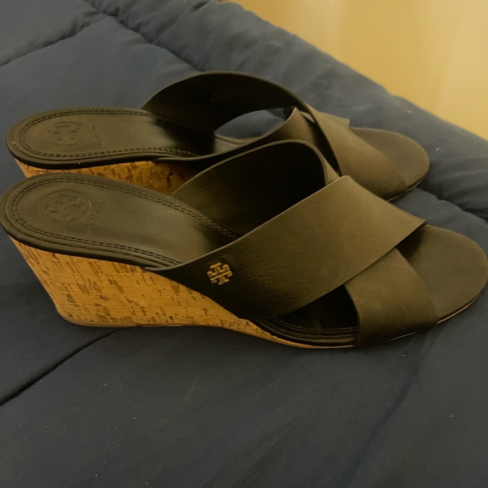 Black Tory Burch size 11 run small. Fits like a 10 or 10.5